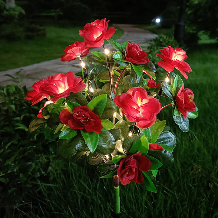 Mood Lighting Garden Flower Stakes Solar Weatherproof with Two Light Modes