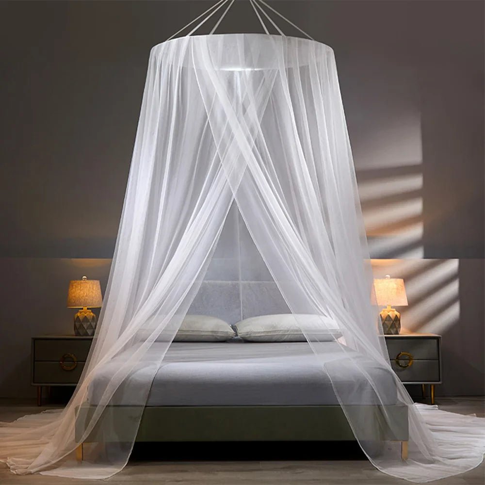 Mosquito Net Bed | Hanging Canopy With A Full Floor Drop