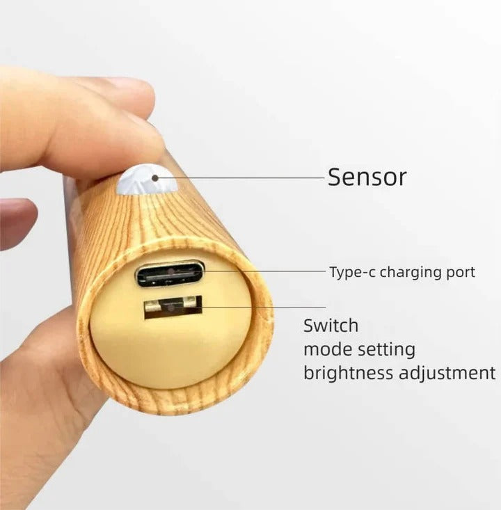 Motion Sensor Night Light USB-C Rechargeable Auto Shut-Off