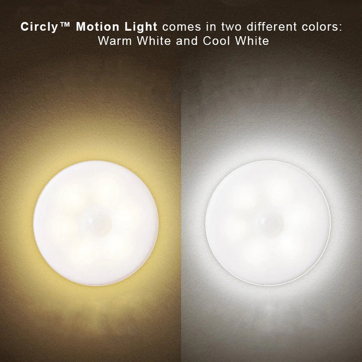 Motion Sensor Night Light | USB Rechargeable or Battery Powered | Auto Shut-Off LED for Hallways, Stairs &amp; Closets