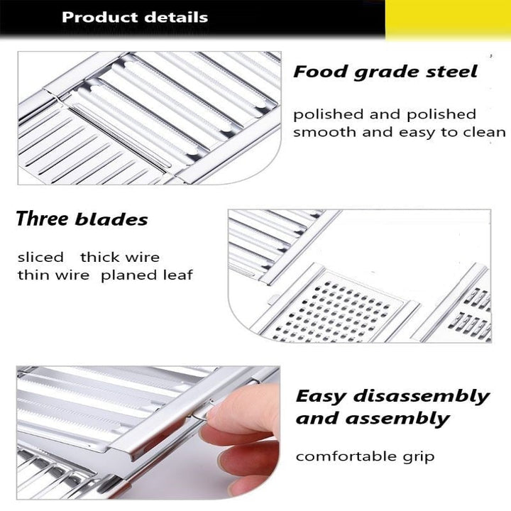 Multi-Purpose Vegetable Slicer | Four Blades In One Frame