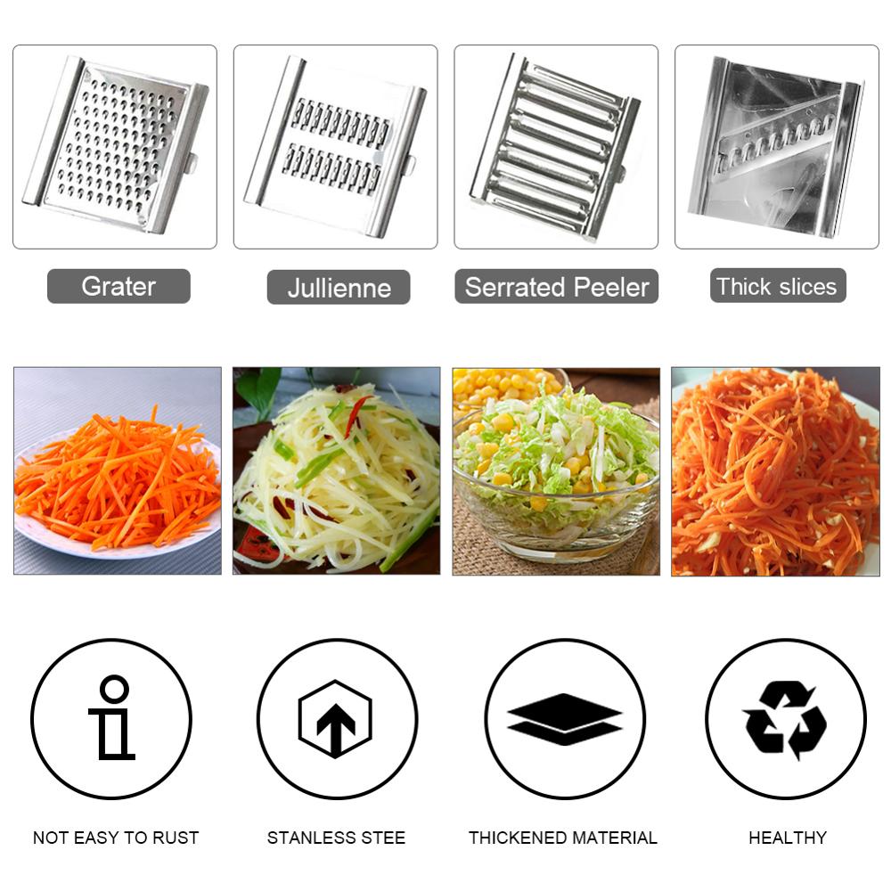 Multi-Purpose Vegetable Slicer | Four Blades In One Frame