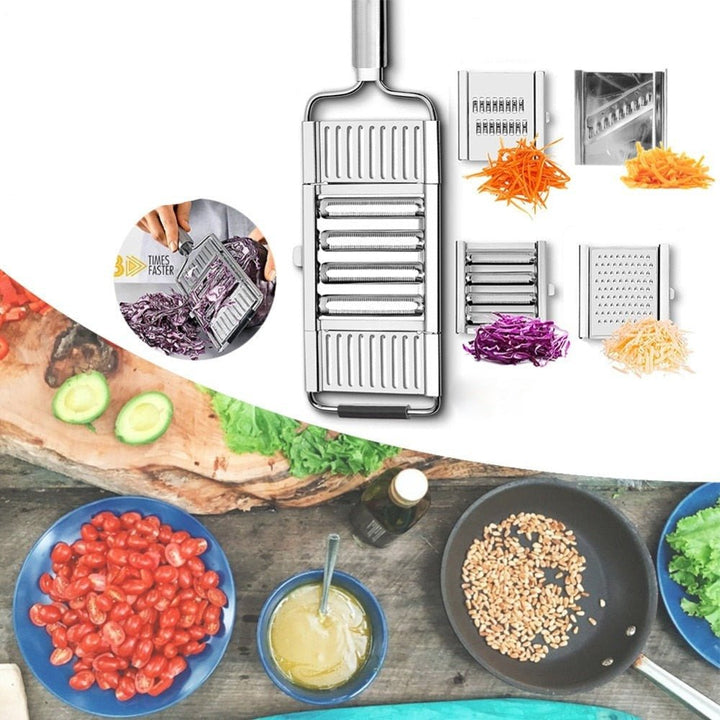 Multi-Purpose Vegetable Slicer | Four Blades In One Frame