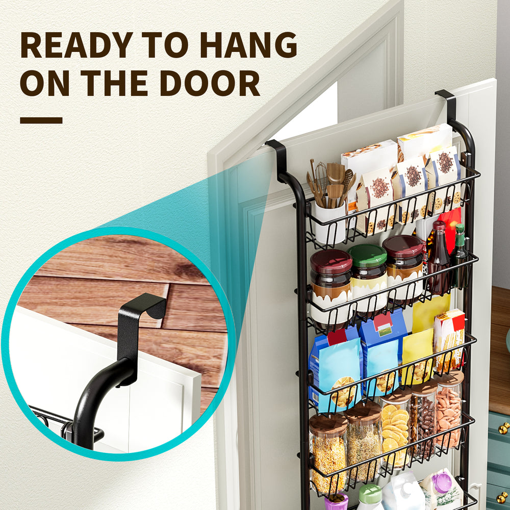 Multi-Tier Door Hanging Storage Basket Space Saving Organiser