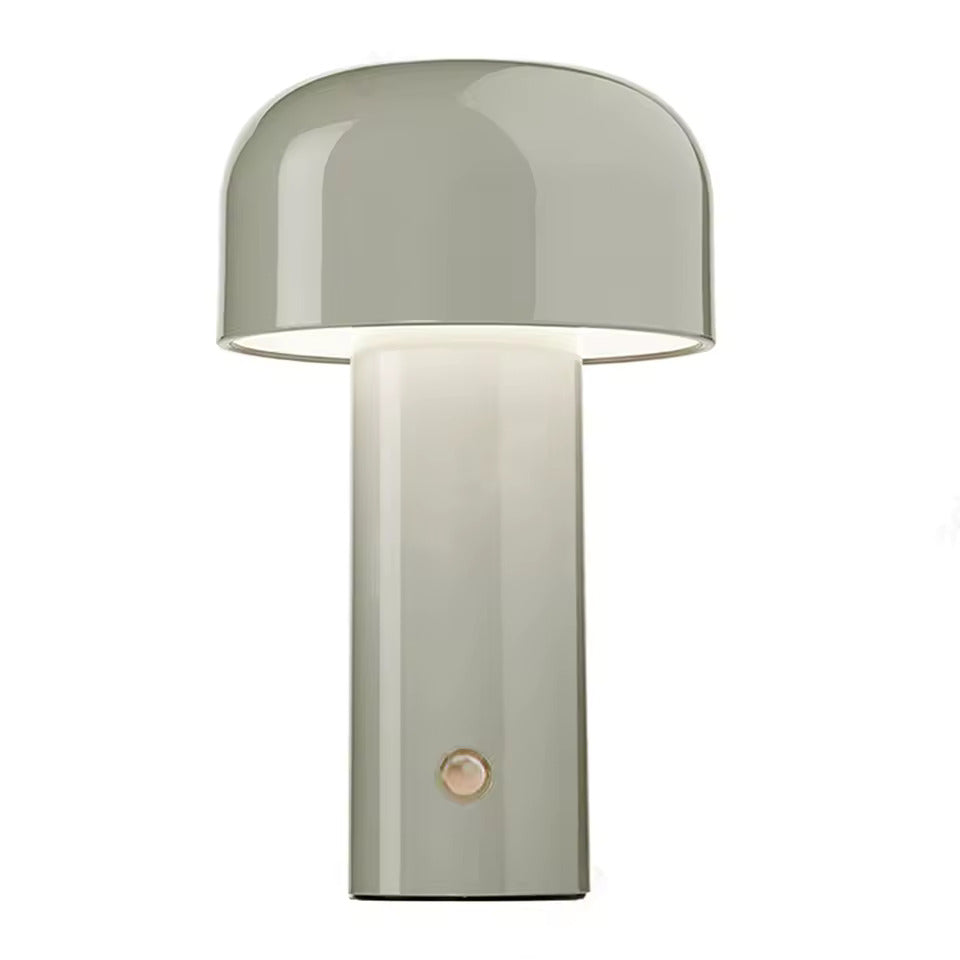 Mushroom Table Lamp | Domed Shade, High-Gloss Finish