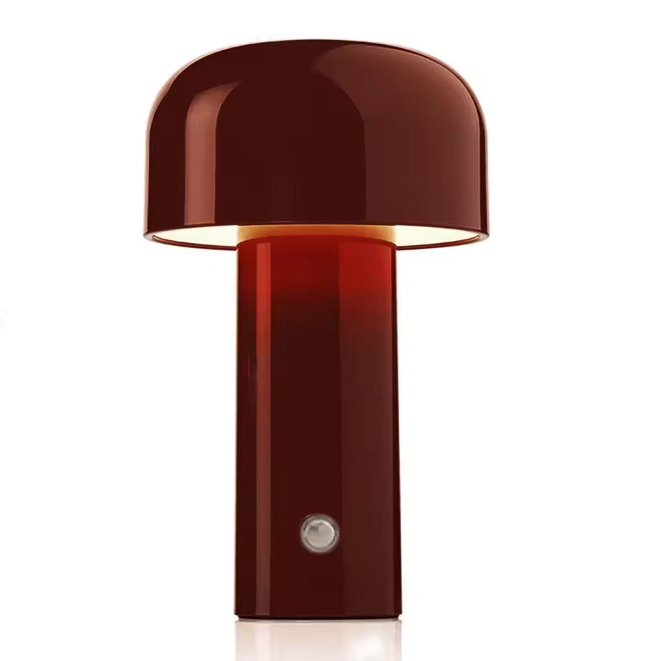 Mushroom Table Lamp | Domed Shade, High-Gloss Finish