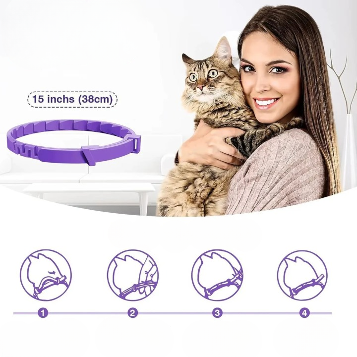 Natural Flea &amp; Tick Collar for Dogs &amp; Cats | Waterproof &amp; Chemical-Free