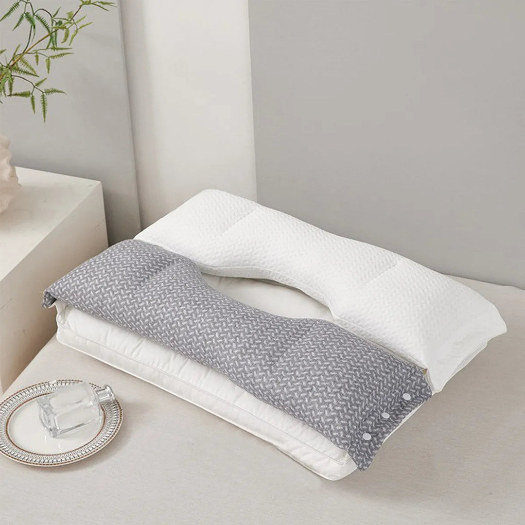 Neck Support Pillow | Contoured Shape With A Removable Cover
