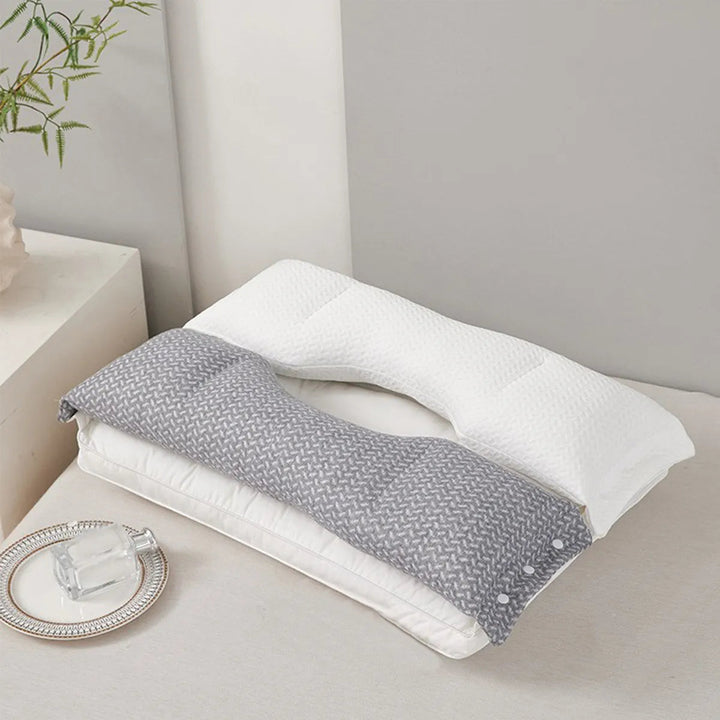 Neck Support Pillow | Contoured Shape With A Removable Cover