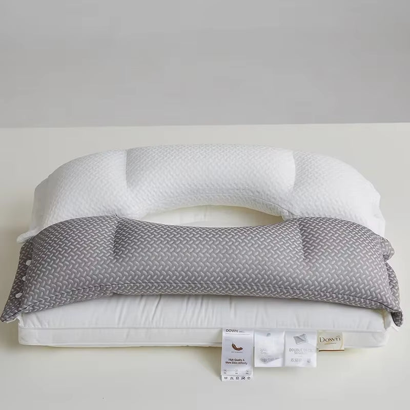 Neck Support Pillow | Contoured Shape With A Removable Cover