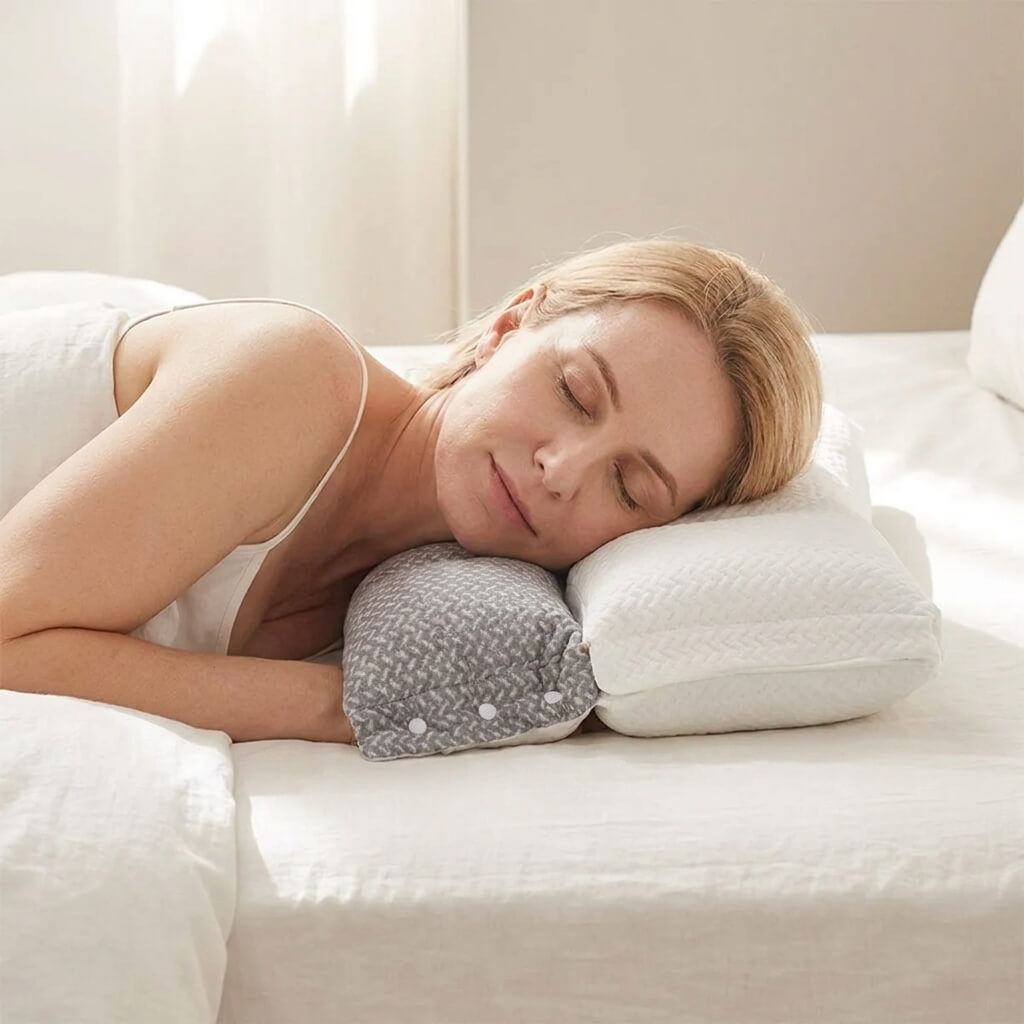 Neck Support Pillow | Contoured Shape With A Removable Cover