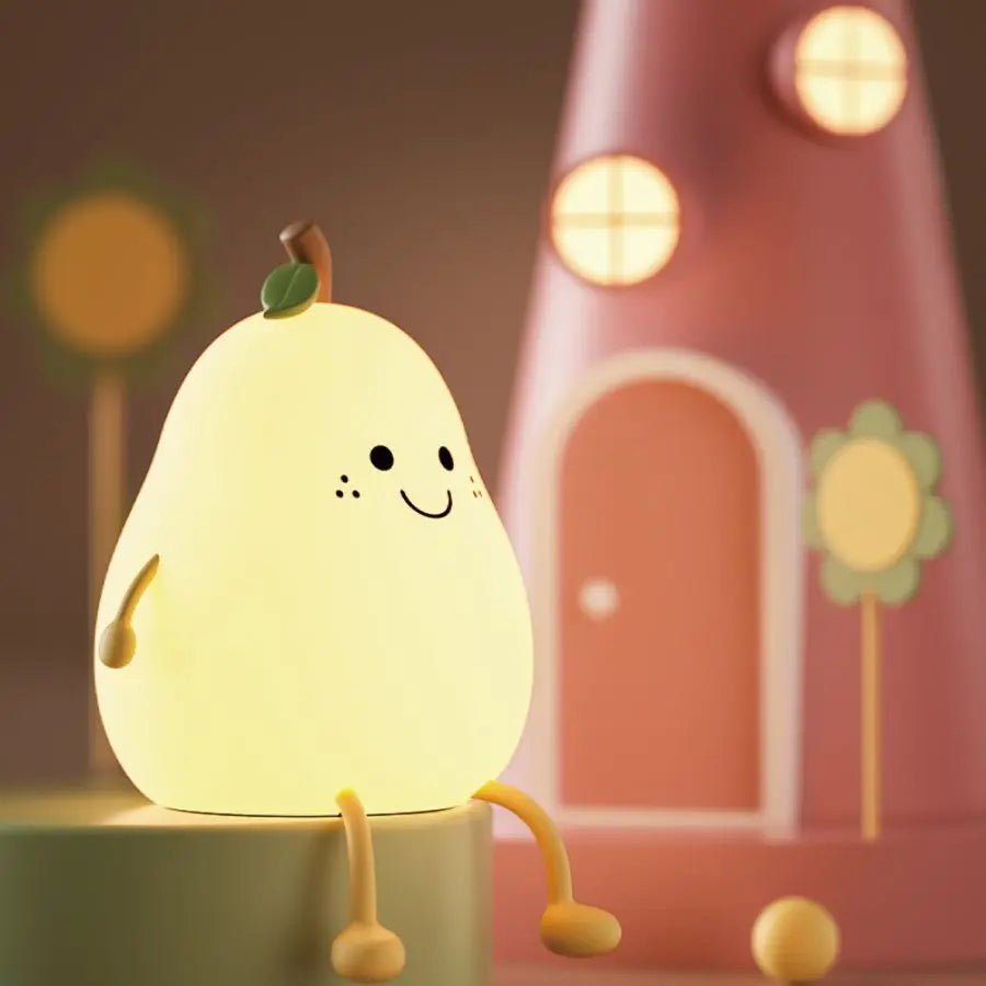 Night Light | Soft-Touch Pear Shape With Seven Colours
