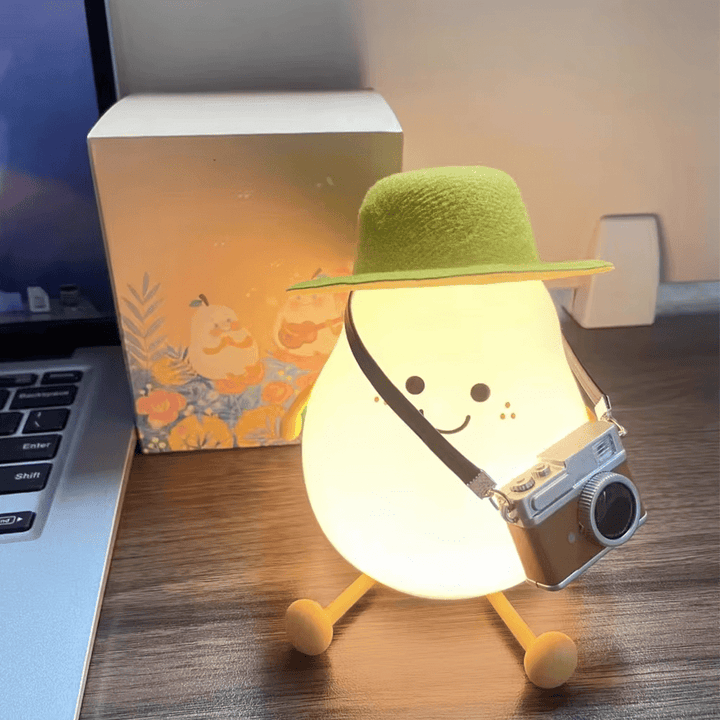 Night Light | Soft-Touch Pear Shape With Seven Colours