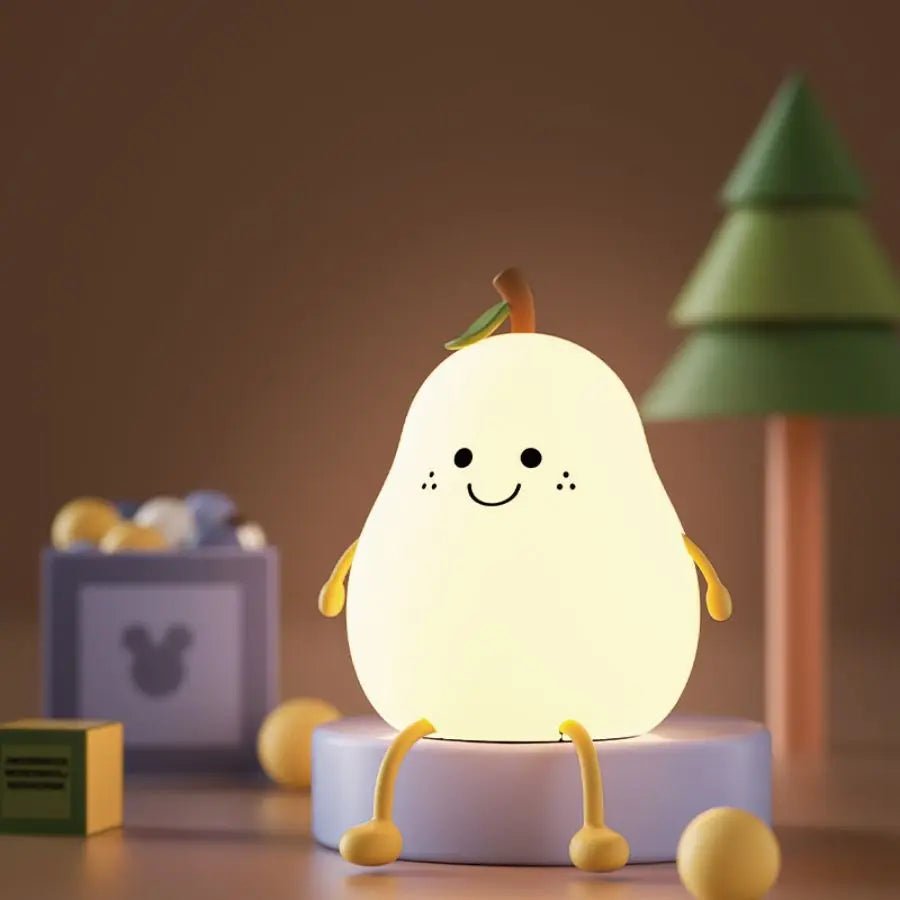 Night Light | Soft-Touch Pear Shape With Seven Colours