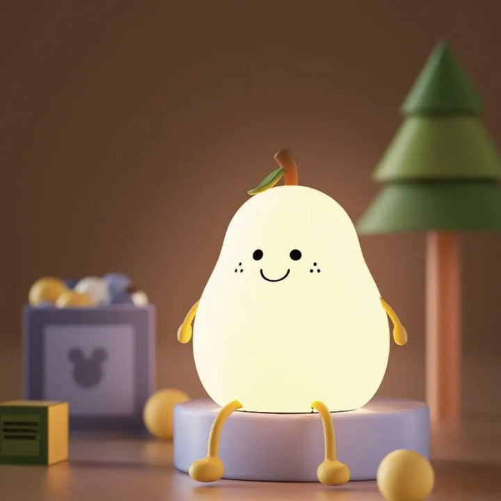 Night Light | Soft-Touch Pear Shape With Seven Colours