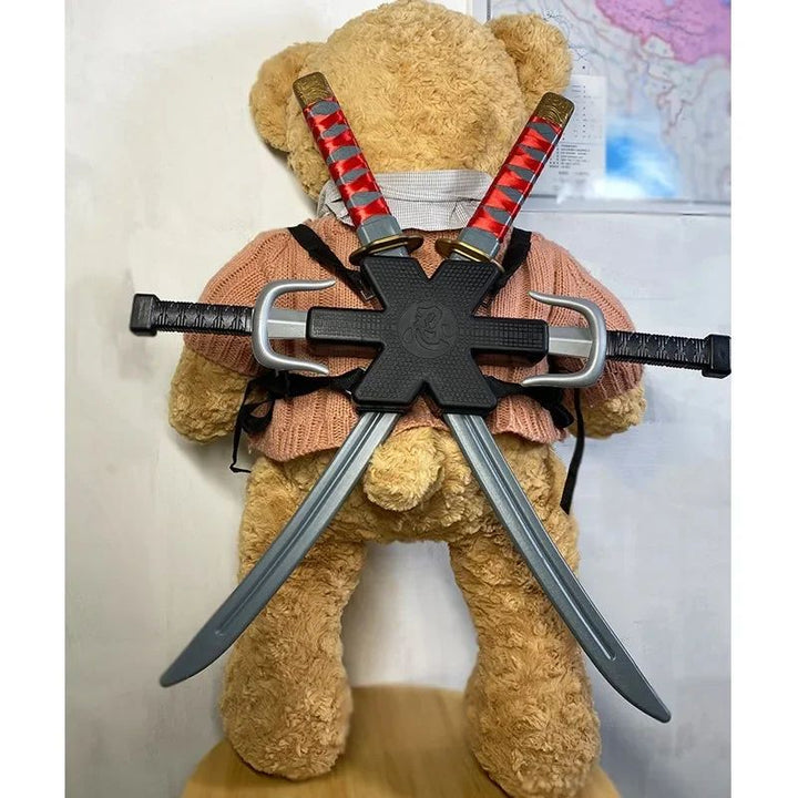 Ninja Costume Weapon Set Halloween | Sword, Dagger &amp; Darts Included | Lightweight Plastic for Kids&