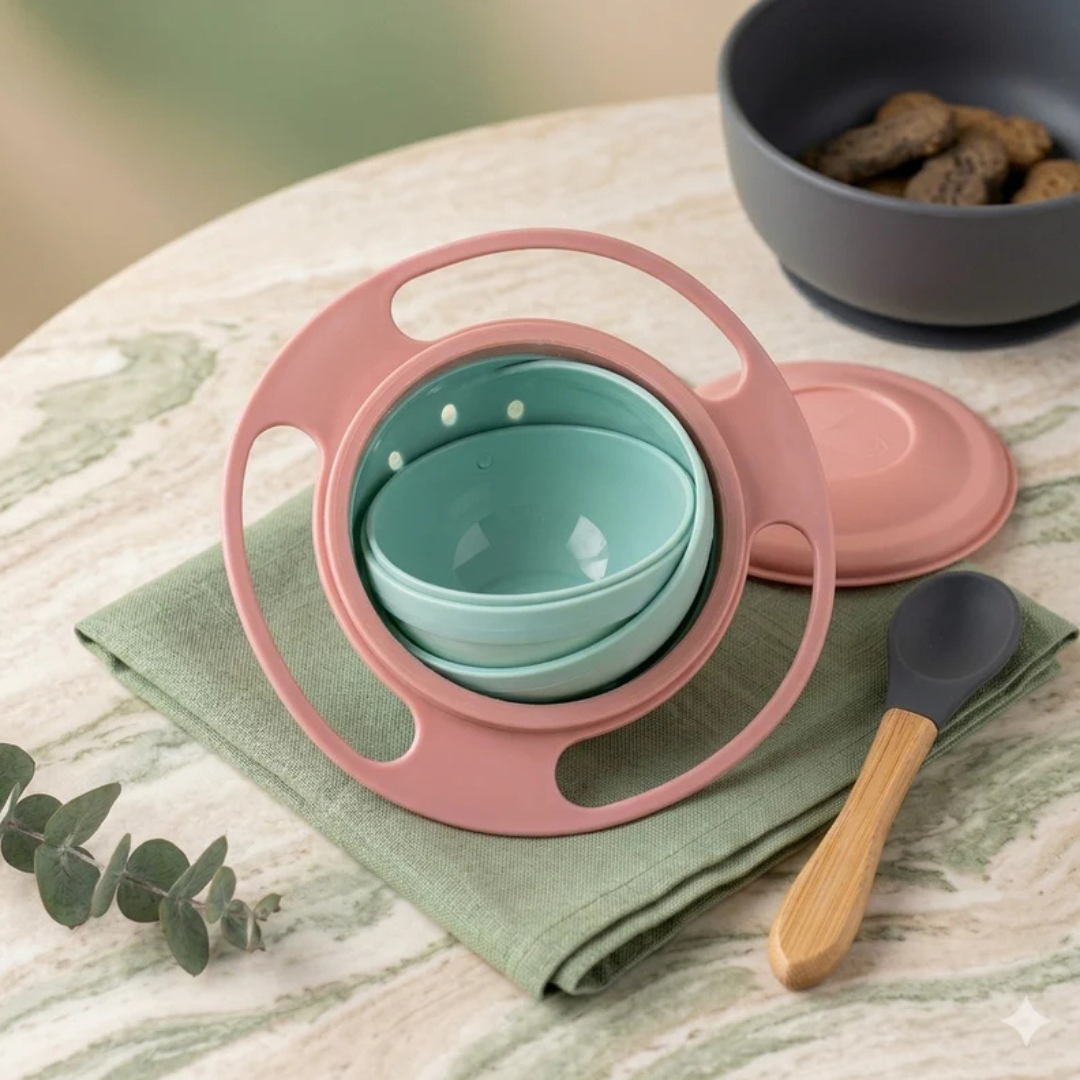 Non-Slip Baby Bowl | Suction Base with Easy-Grip Handles | Spill-Free Mealtimes for Independent Little Eaters Every Day