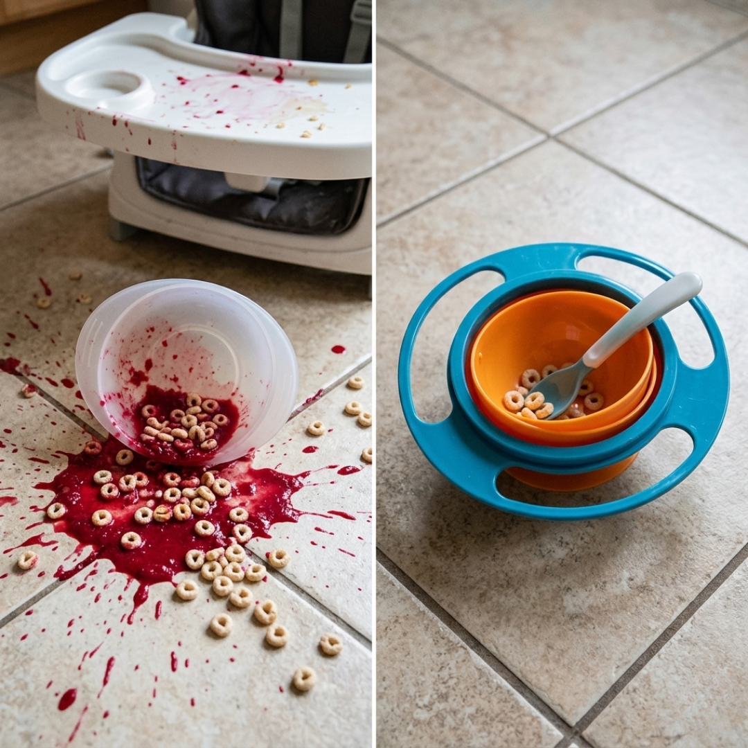 Non-Slip Baby Bowl | Suction Base with Easy-Grip Handles | Spill-Free Mealtimes for Independent Little Eaters Every Day