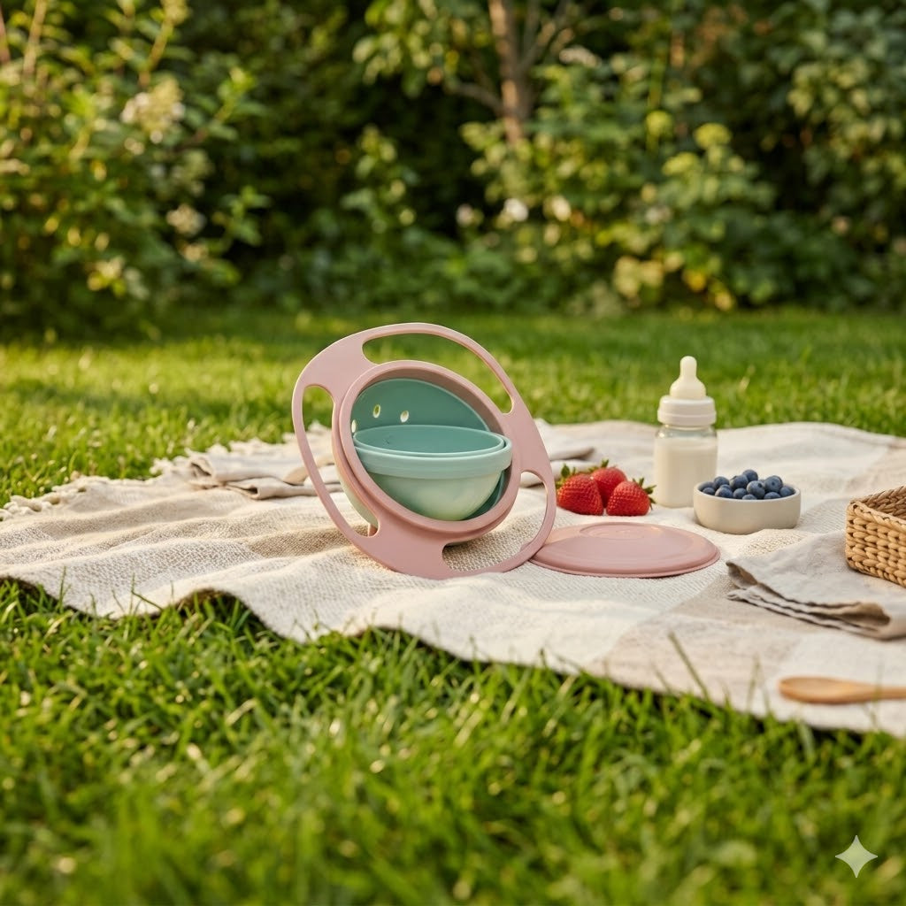 Non-Slip Baby Bowl | Suction Base with Easy-Grip Handles | Spill-Free Mealtimes for Independent Little Eaters Every Day