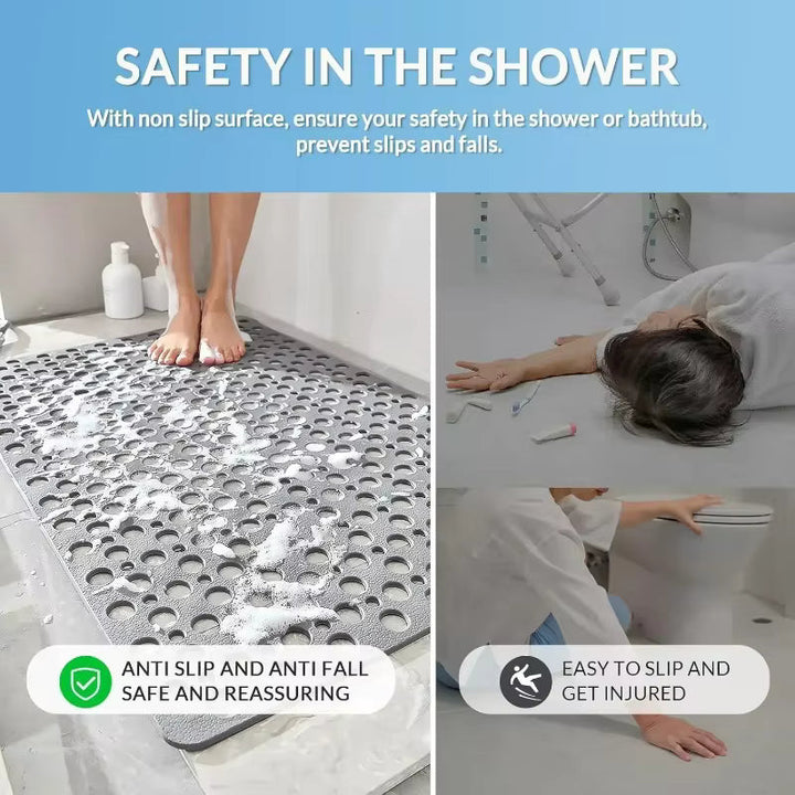 Non Slip Bathroom Mats | Suction Backed Shower And Bath Mat