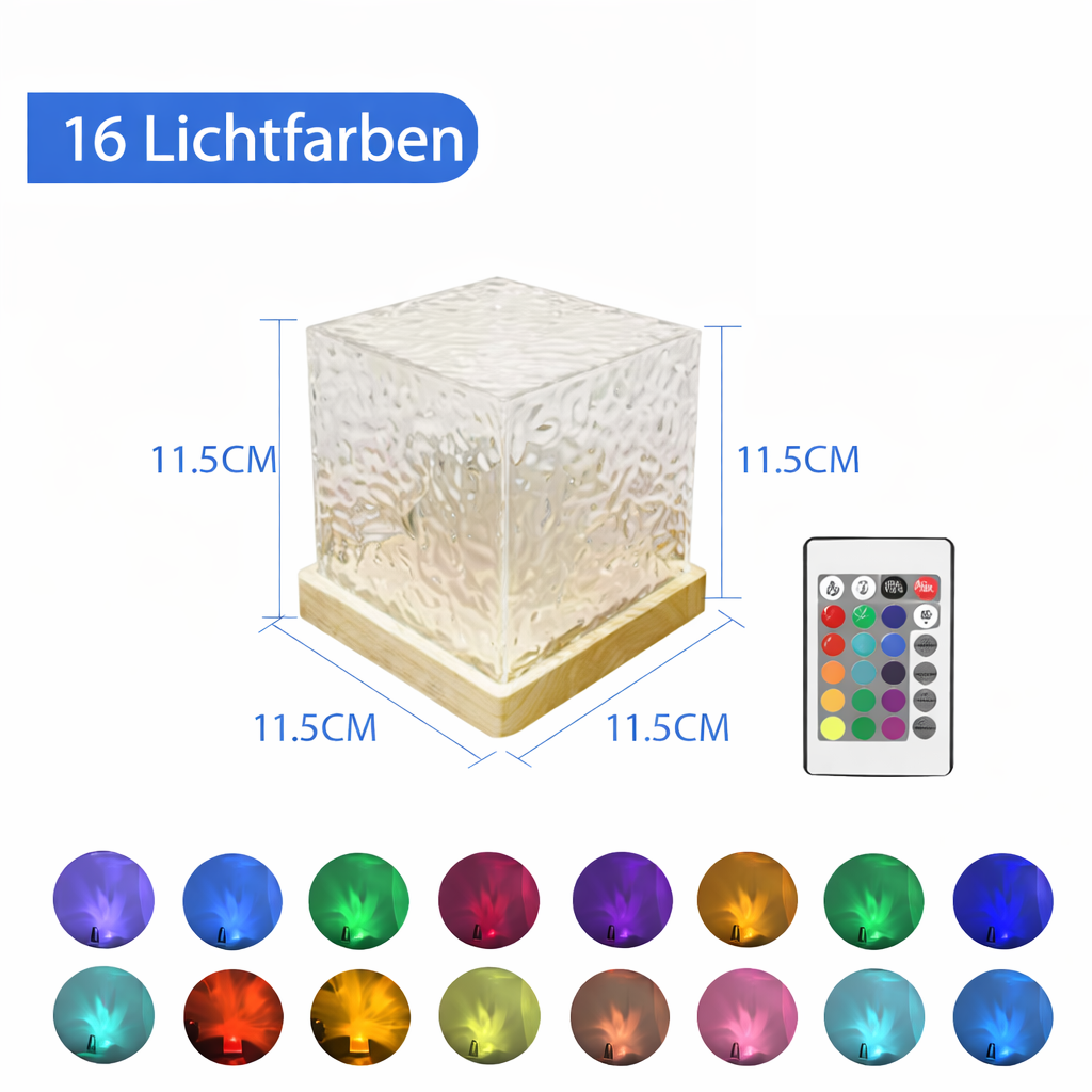 Northern Lights Projector Lamp | 16 Colour-Changing LED Modes with Remote | USB or Plug-In Power, Acrylic Dome