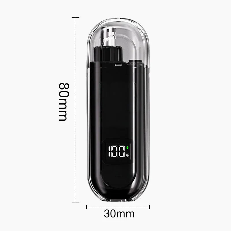 Nose Hair Styling Tool Waterproof Rechargeable with LED Battery Display