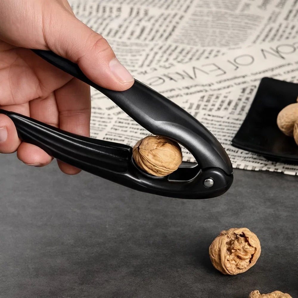 Nut Sheller Stainless Steel Ergonomic ABS Non-Slip with Zigzag Grip