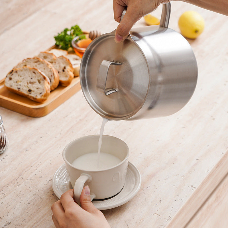 Oil Strainer Pot Stainless Steel | Integrated Filter Net Simplifies Frying and Straining | Reusable Cooking Oil, Less Waste