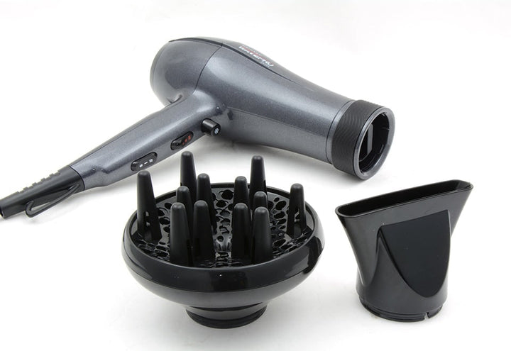 Oscillating Hair Dryer with Diffuser and Concentrator Nozzle | Ionic Styling Tool | 1875W Motor with Cool Shot Button