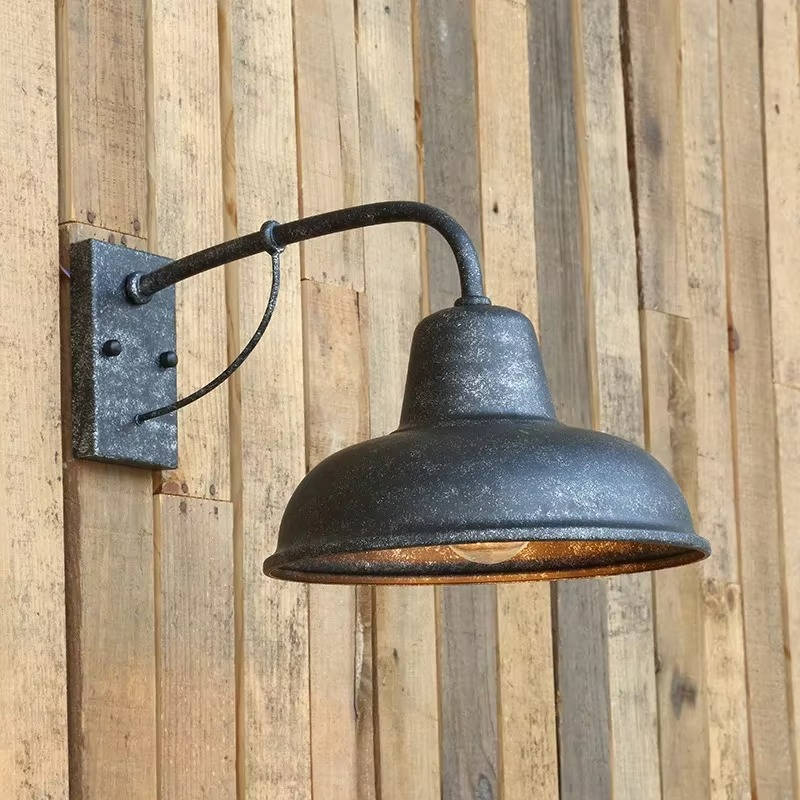 Outdoor Barn Wall Light | Thick Metal Arm, E26/E27 Bulb Socket | Weatherproof Seal, Dust Resistant, Wall Mount