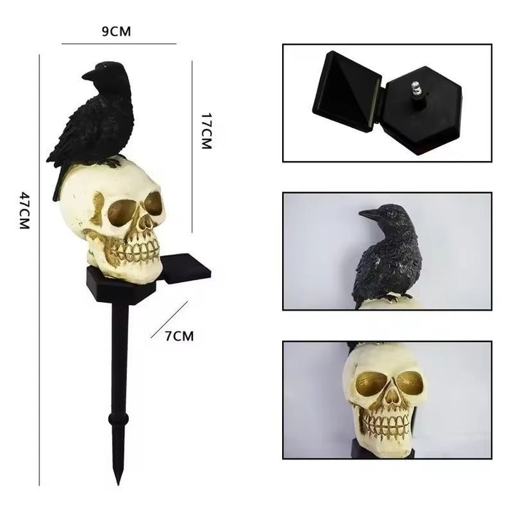 Outdoor Skeleton &amp; Ghost Halloween Light Set | Built-In LED Glow &amp; Spooky Design | Weather-Resistant Garden Decoration