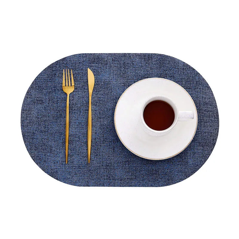 Oval Placemats | Fine Cross-Woven Texture, Clean Edge