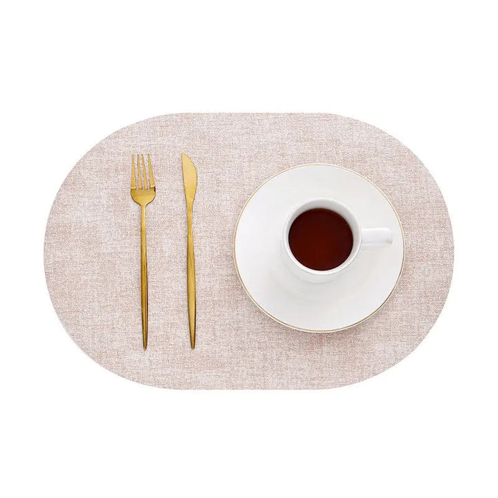 Oval Placemats | Fine Cross-Woven Texture, Clean Edge