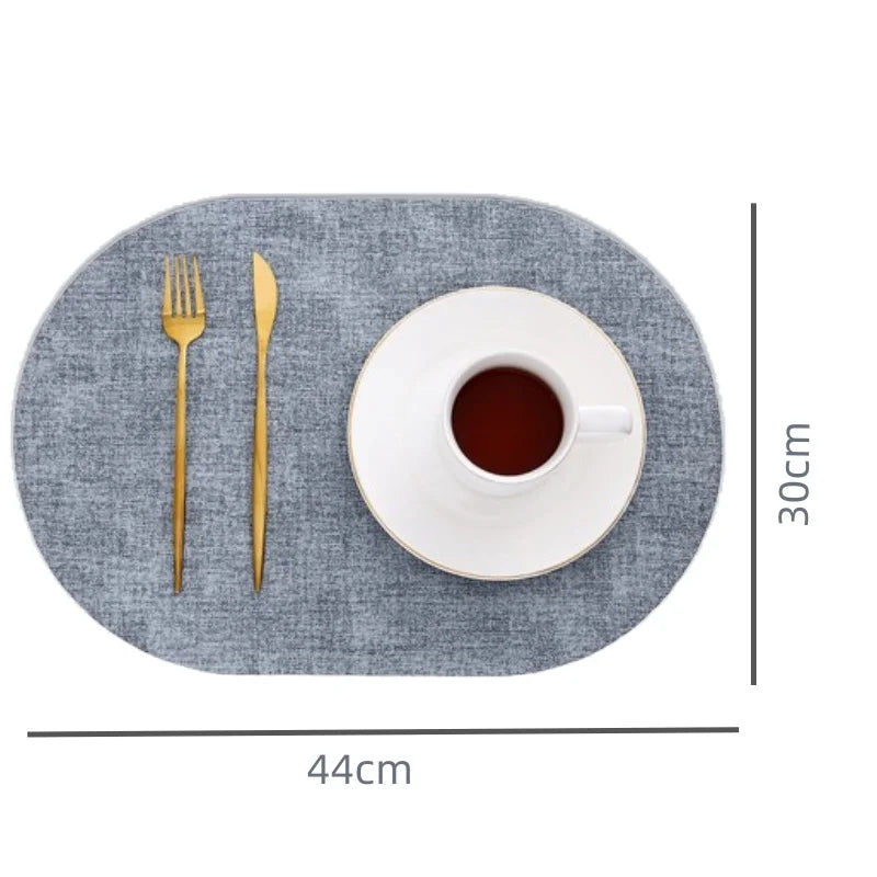 Oval Placemats | Fine Cross-Woven Texture, Clean Edge