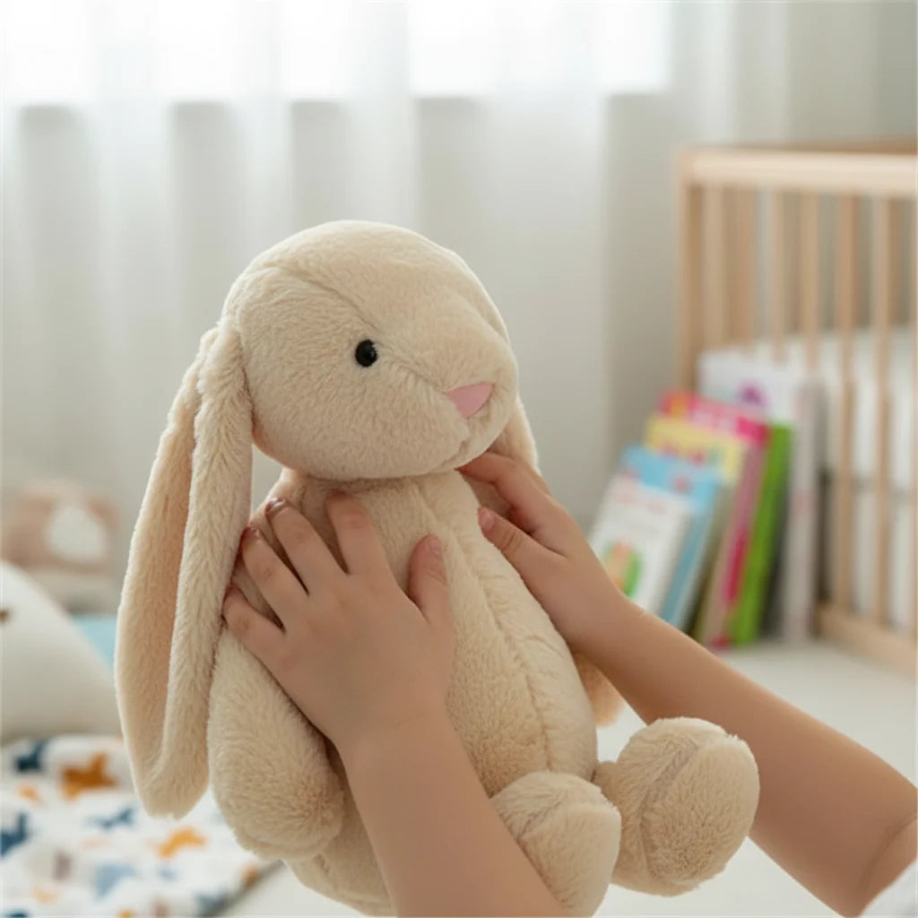 Plush Rabbit Toy Soft Stuffed Animal | Rabbit-Inspired Design for Display and Cuddling | Lightweight Portable Gift Idea