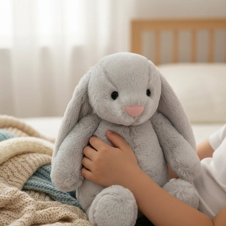 Plush Rabbit Toy Soft Stuffed Animal | Rabbit-Inspired Design for Display and Cuddling | Lightweight Portable Gift Idea