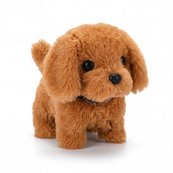 Interactive Plush Dog Toy Walking Barking Battery Operated 5