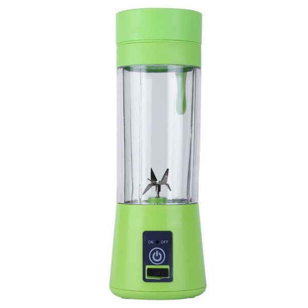 Portable Blender Bottle | 6-Blade USB Rechargeable Mini Juicer | 380ml Capacity, 2000mAh Battery, 12 Blends per Charge
