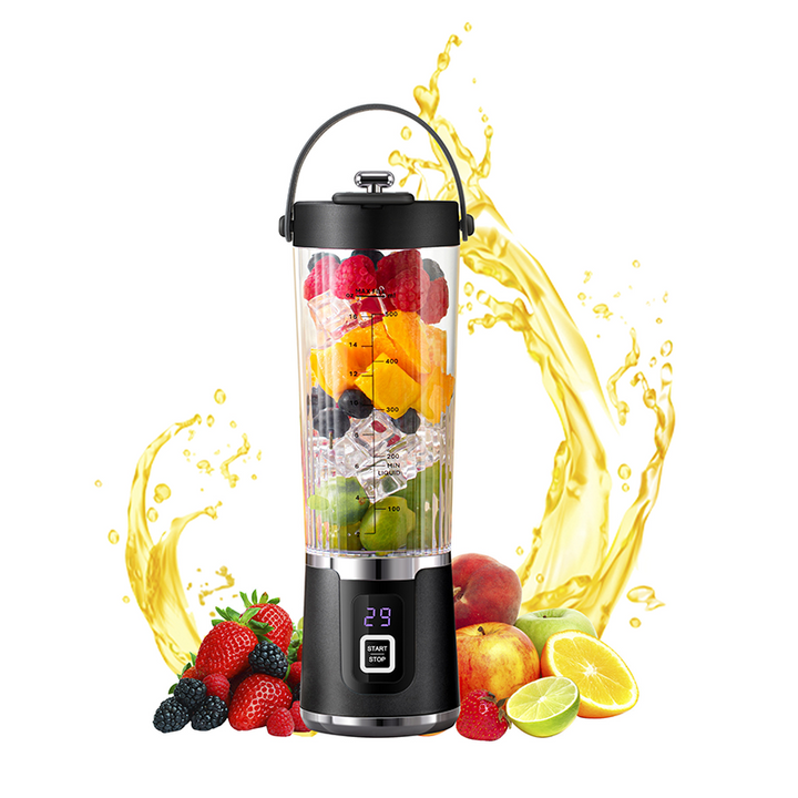 Portable Blender Cordless USB Rechargeable 10-Blade with Carrying Handle