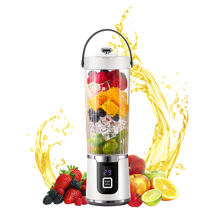 Portable Blender Cordless USB Rechargeable 10-Blade with Carrying Handle