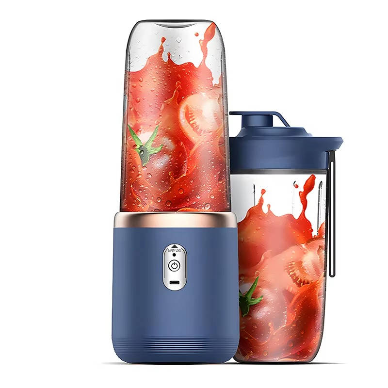 Portable Blender USB Rechargeable | 21,000 RPM Six-Blade Stainless Steel Motor | 1500mAh Battery, Two Cups & Sport Lid Included