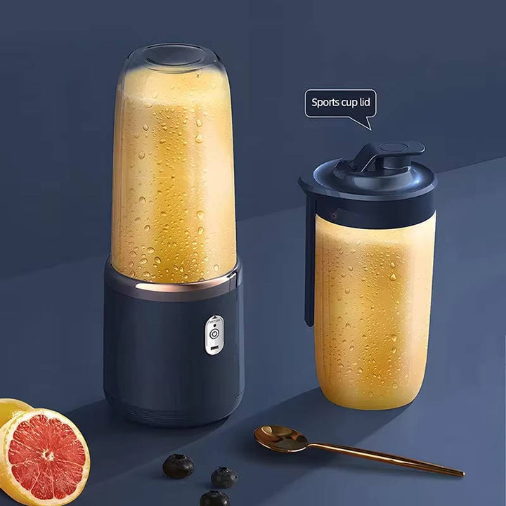 Portable Blender USB Rechargeable | 21,000 RPM Six-Blade Stainless Steel Motor | 1500mAh Battery, Two Cups &amp; Sport Lid Included