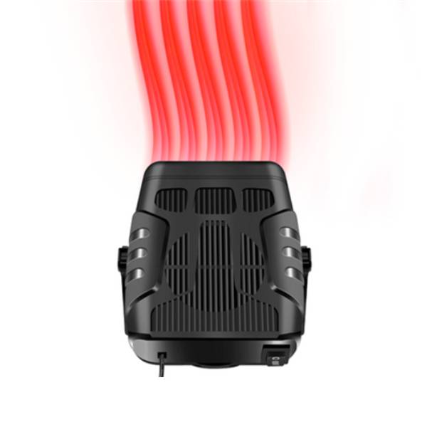 Portable Car Heater 12V | 360° Rotating Heating &amp; Cooling Fan | Windscreen Defroster, Demister &amp; Cigarette Lighter Plug-In