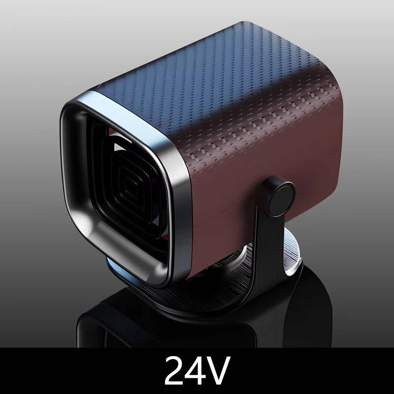 Portable Car Heater and Defroster | 12V 120W or 24V 150W Ceramic Fan | 360° Rotation, Fast Windshield Defogging
