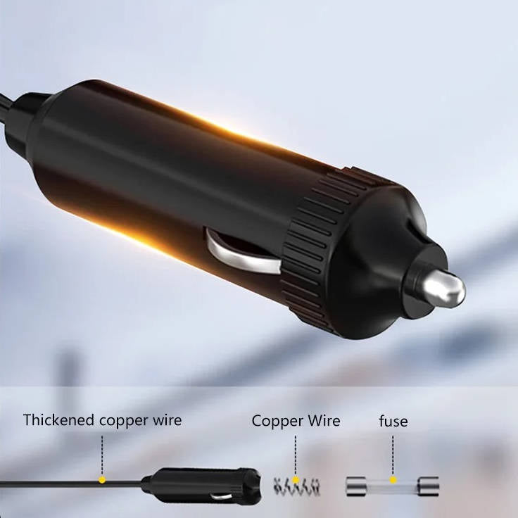 Portable Car Heater and Defroster | 12V 120W or 24V 150W Ceramic Fan | 360° Rotation, Fast Windshield Defogging