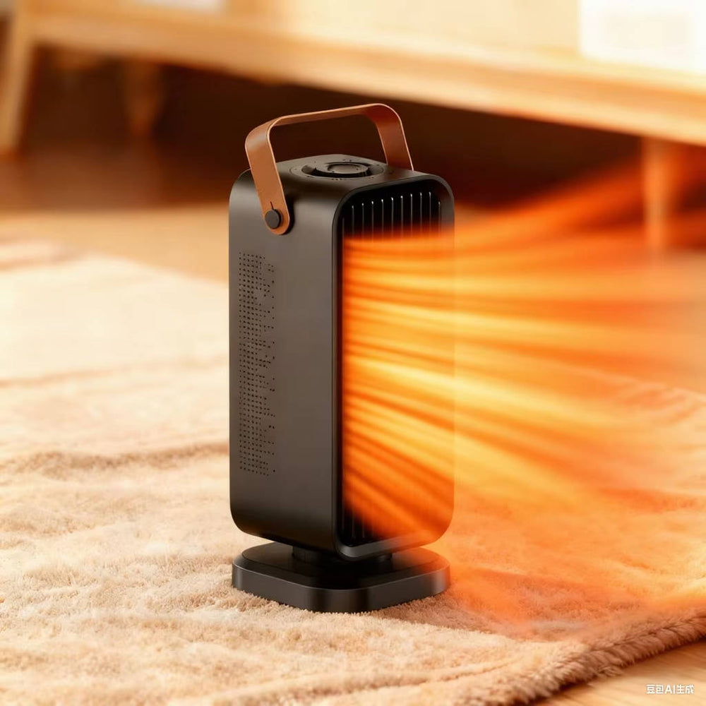 Portable Ceramic Desktop Heater | 1200W PTC Element with 3 Heat Settings | Tip-Over Auto Shutoff & Overheat Protection