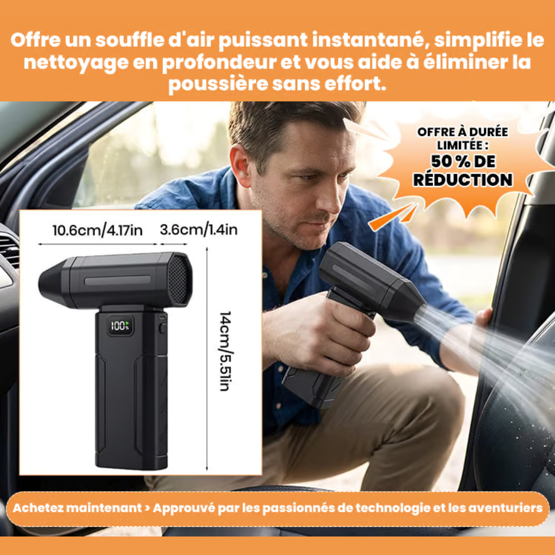 Portable Handheld Vacuum Cleaner | Compact Design for Car & Home | Powerful Instant Suction for Hard-to-Reach Spots
