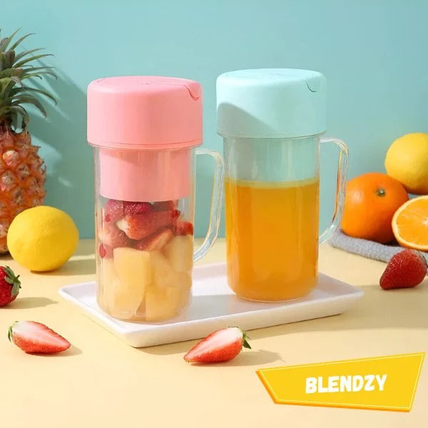 Portable USB Blender 150 W, 6 Stainless Steel Blades, 420 ml Leak-Proof Cup | USB Rechargeable | Pink/Blue/Green