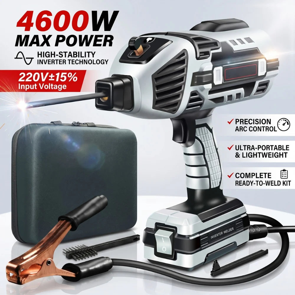 Portable Welder Kit | Handheld Inverter Body, Rod Holder