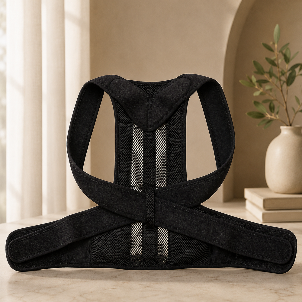 Posture Support | Cross-Back Design | Breathable Neoprene | Adjustable | Men & Women | 5 Sizes